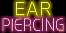 Ear Piercing Neonskylt