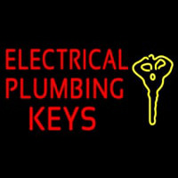 Electrical Plumbing Keys Neonskylt