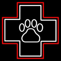Emergency Icon Veterinary Neonskylt