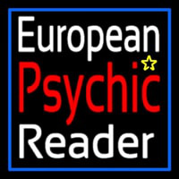 European Psychic Reader Neonskylt