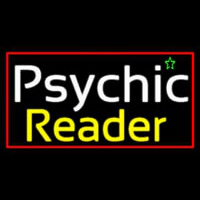 European Psychic Reader With Red Border Neonskylt