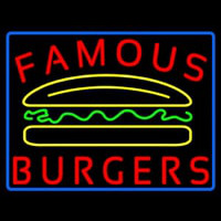 Famous Burgers Neonskylt