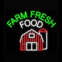 Farm Fresh Food Neonskylt
