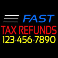 Fast Ta  Refunds With Phone Number Neonskylt