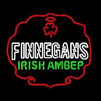 Finnegans Green Logo Beer Sign Neonskylt