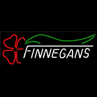 Finnegans With Clover Whiskey Beer Sign Neonskylt