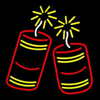 Fire Work Logo Neonskylt
