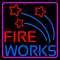 Fire Work Multi Color 1 Neonskylt