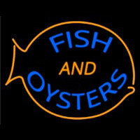 Fish And Oysters Neonskylt