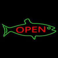 Fish Logo Open Neonskylt