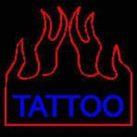 Flaming Tattoo Neonskylt