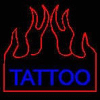 Flaming Tattoo Neonskylt