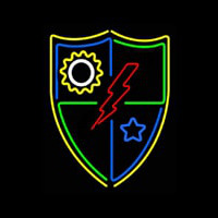 Flash Shield Logo Neonskylt