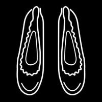 Flat Shoes Neonskylt