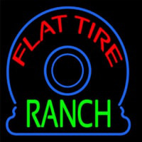 Flat Tire Ranch Neonskylt