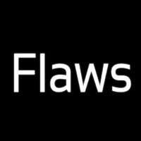 Flaws Neonskylt