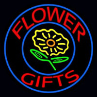 Flower Gifts In Block Logo Neonskylt