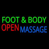 Foot And Body Massage Open Neonskylt