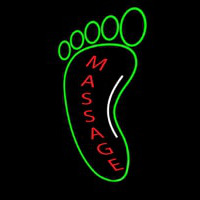 Foot Massage Logo Neonskylt