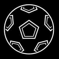 Football Icon Neonskylt