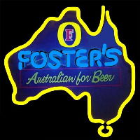 Fosters Australia Beer Sign Neonskylt