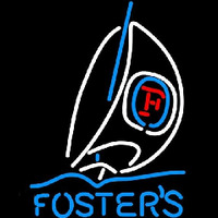 Fosters Sailboat Beer Sign Neonskylt