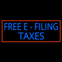 Free E Filing Ta es Neonskylt