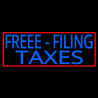 Free Filing Ta es Neonskylt
