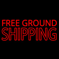 Free Ground Shipping Block Neonskylt