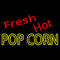 Fresh Hot Popcorn Neonskylt