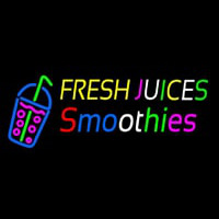 Fresh Juices Smoothies Neonskylt