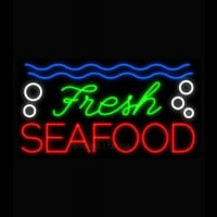 Fresh Seafood Neonskylt