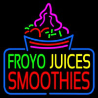 Froyo Juices Smoothies Neonskylt