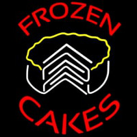 Frozen Cakes Birthday Dessert Neonskylt
