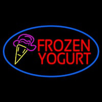 Frozen Yogurt With Logo Neonskylt