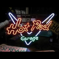 GARAGE HOT ROD Neonskylt