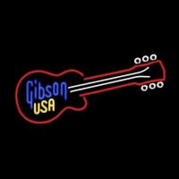 GIBSON USA GUITAR Neonskylt