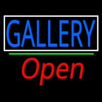 Gallery With Border Open 2 Neonskylt