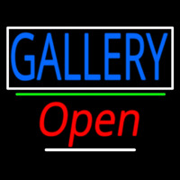 Gallery With Border Open 3 Neonskylt