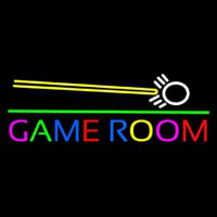 Game Room Cue Stick Neonskylt
