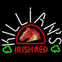 George Killians Irish Red Horse Head Shamrock Beer Sign Neonskylt