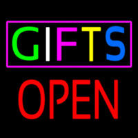 Gifts Block Open Neonskylt