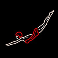 Girl Diving Neonskylt