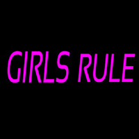 Girls Rule Neonskylt