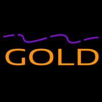 Gold Neonskylt
