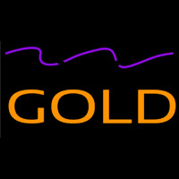 Gold Neonskylt