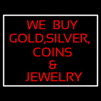 Gold Silver Coins Neonskylt