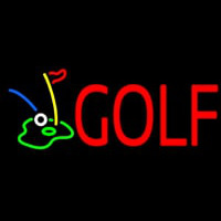 Golf With Logo Neonskylt