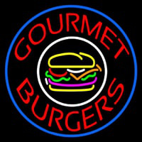 Gourmet Burgers Circle Neonskylt