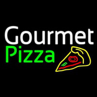 Gourmet Pizza With Pizza Neonskylt